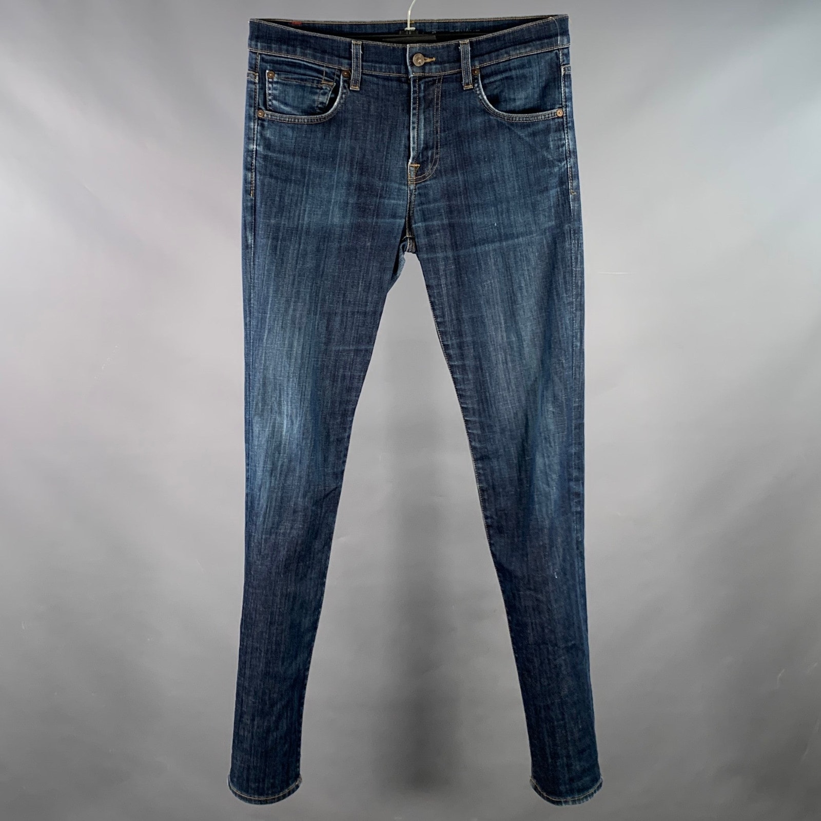 7 For All Mankind Size 30 Paxtyn Indigo Wash Denim Zip Fly Jeans